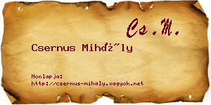 Csernus Mihály névjegykártya
